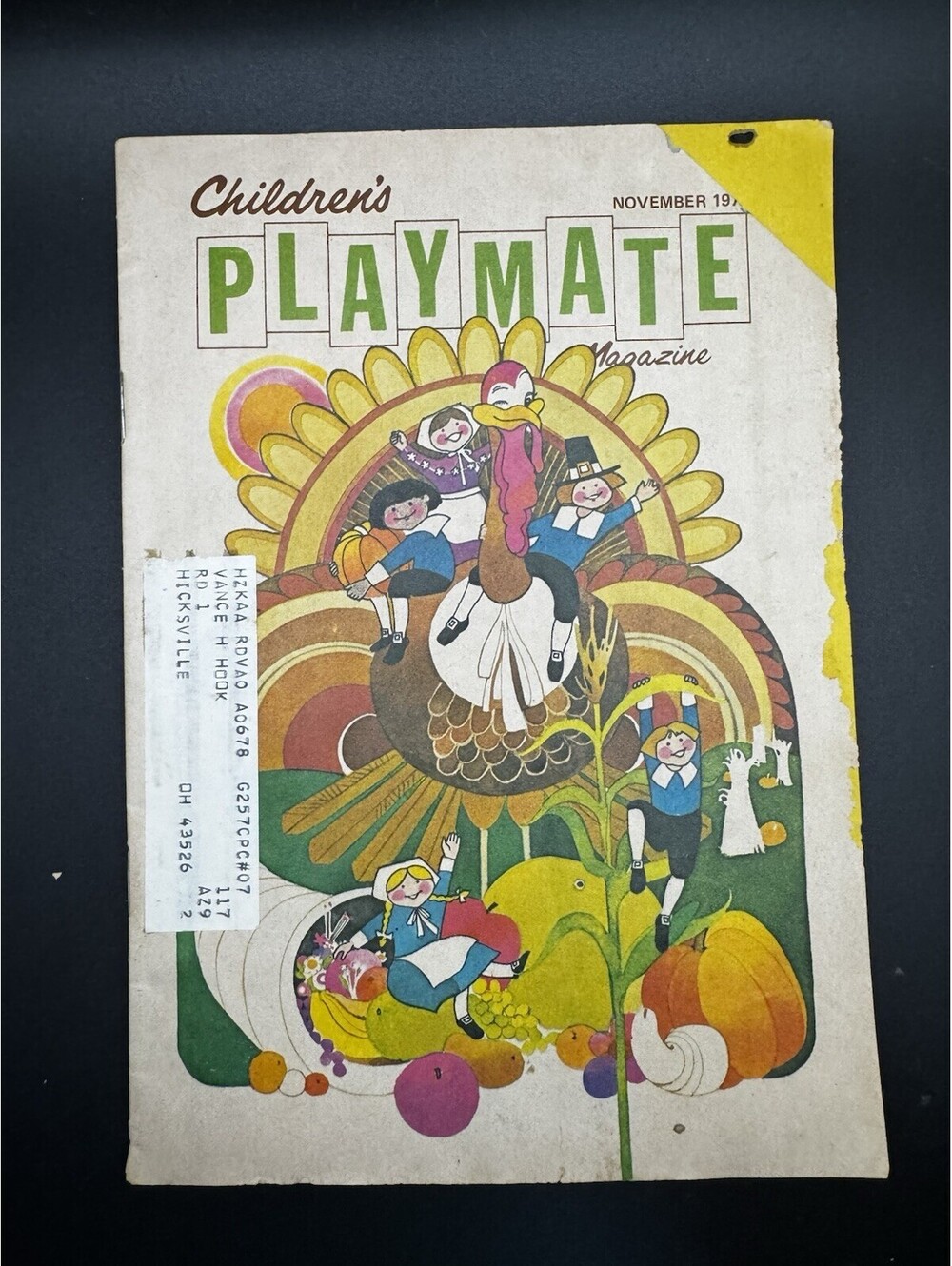 Vintage November 1977 Children’s Playmate Magazine